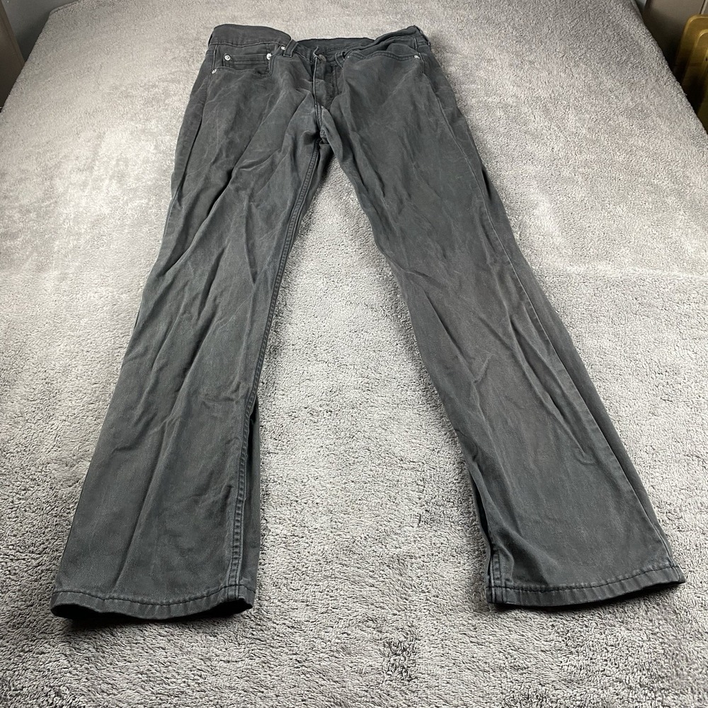 Levis‎ 514 Slim Straight Leg Jeans Mens 32x32 Gray Mid Rise